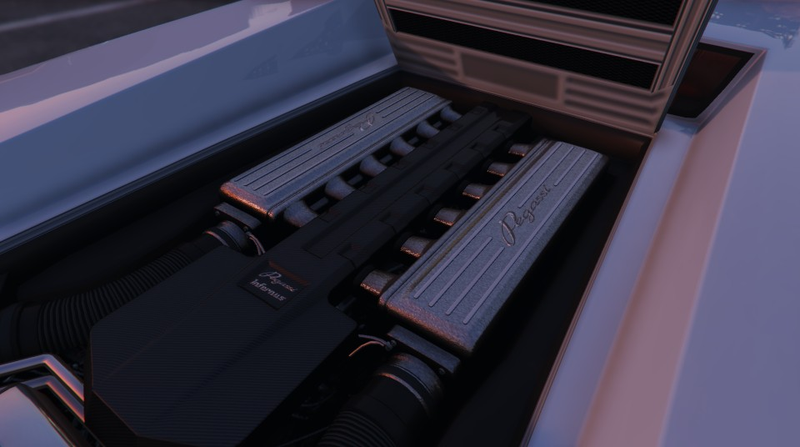 Pegassi Infernus Classic; engine view.